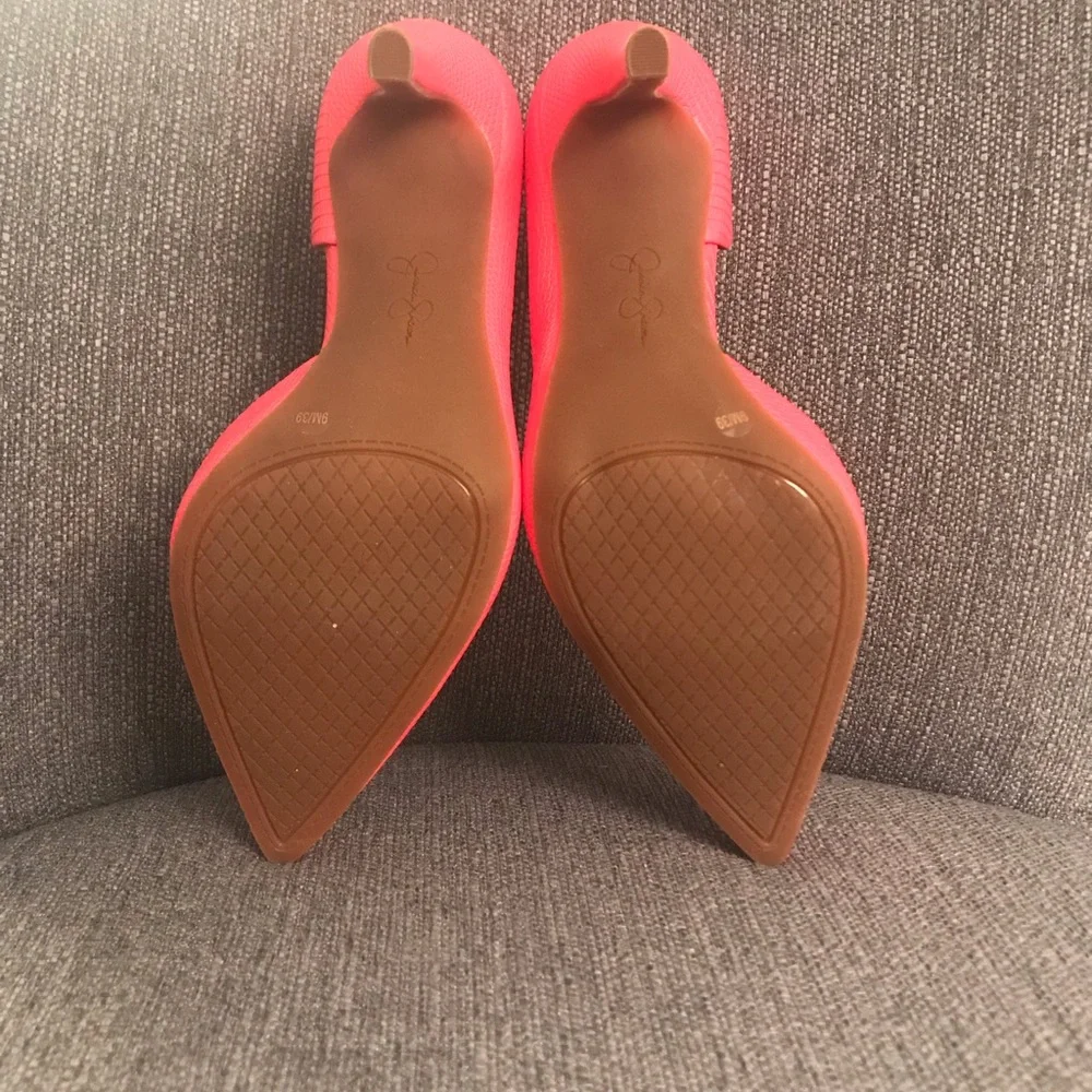 Jessica Simpson coral heels size 9 - Picture 5 of 5